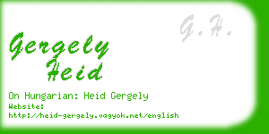 gergely heid business card